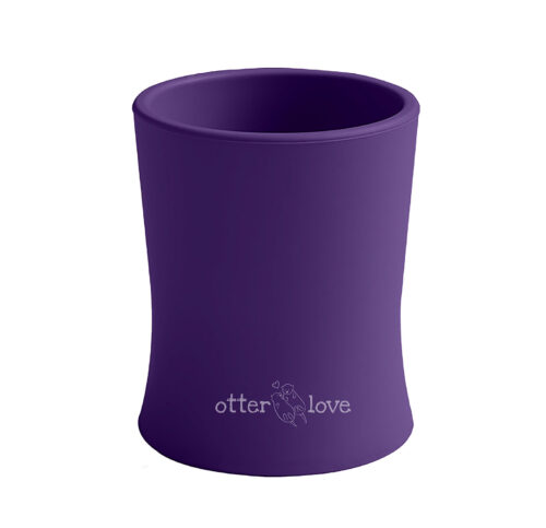 natural grip silicone baby cup tiny toddler training cup - violet