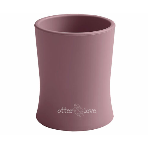 natural grip silicone baby cup tiny toddler training cup - woodchuck