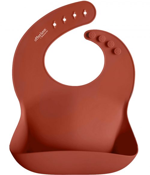 Silicone Bib - Single - Rust