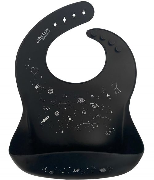 Silicone Bib - Single - Space - Print -