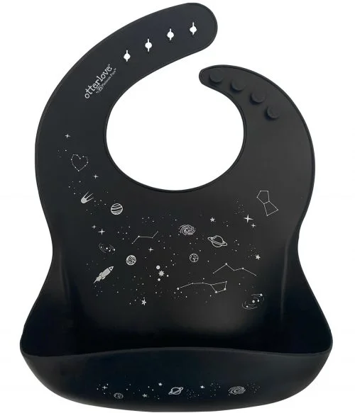 Silicone Bib - Single - Space - Print -