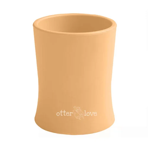 natural grip silicone baby cup tiny toddler training cup - sunshine