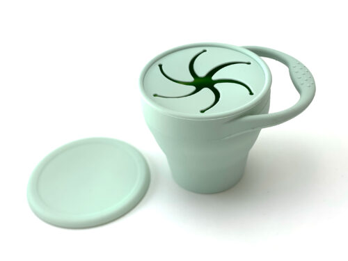 otterlove silicone snack cup sage