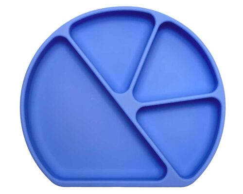 4 section divided silicone suction plate - Very Peri