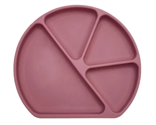 4 section divided silicone suction plate - woodchuck