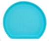 undivided silicone suction plate - blue