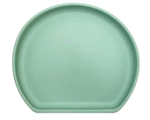 undivided silicone suction plate - sage